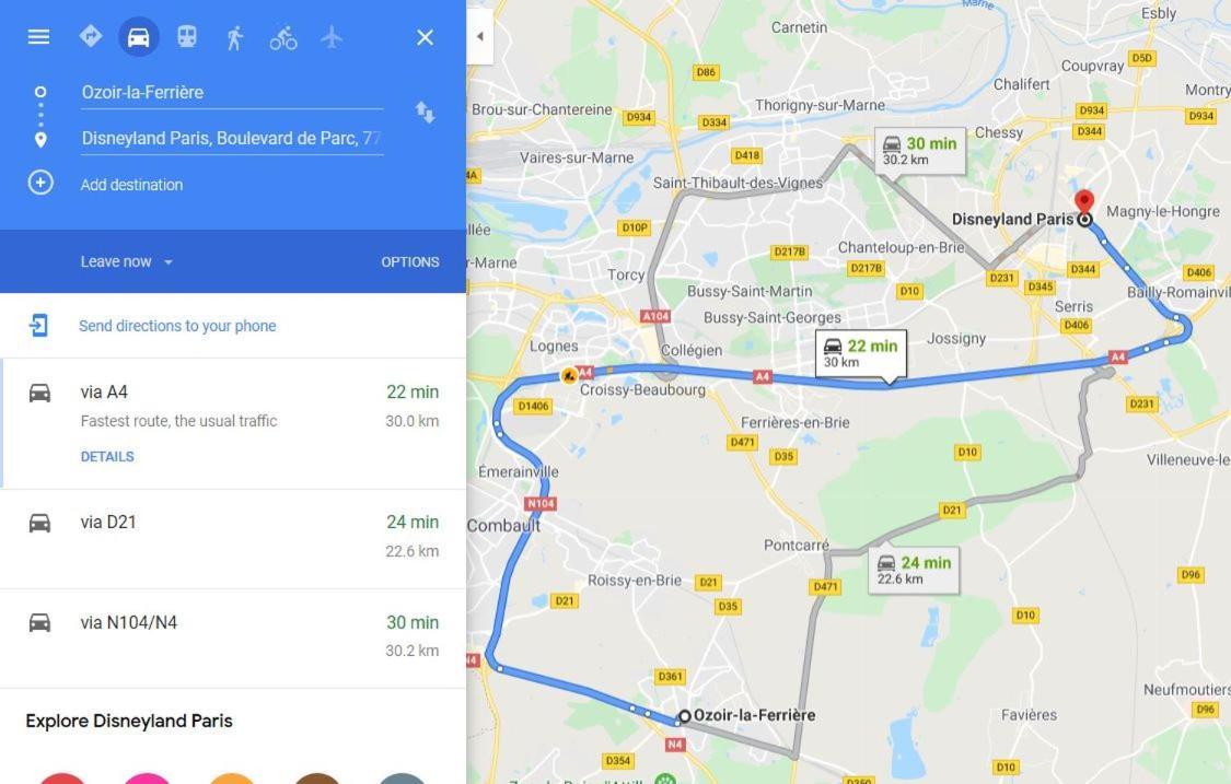 Tres Beau Studio Proche De Disneyland Et De Paris Lejlighed Ozoir-la-Ferrière Eksteriør billede